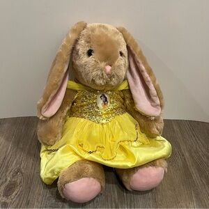 Build-A-Bear Pawlette bunny plush Disney Princess Belle Stuffed Animal